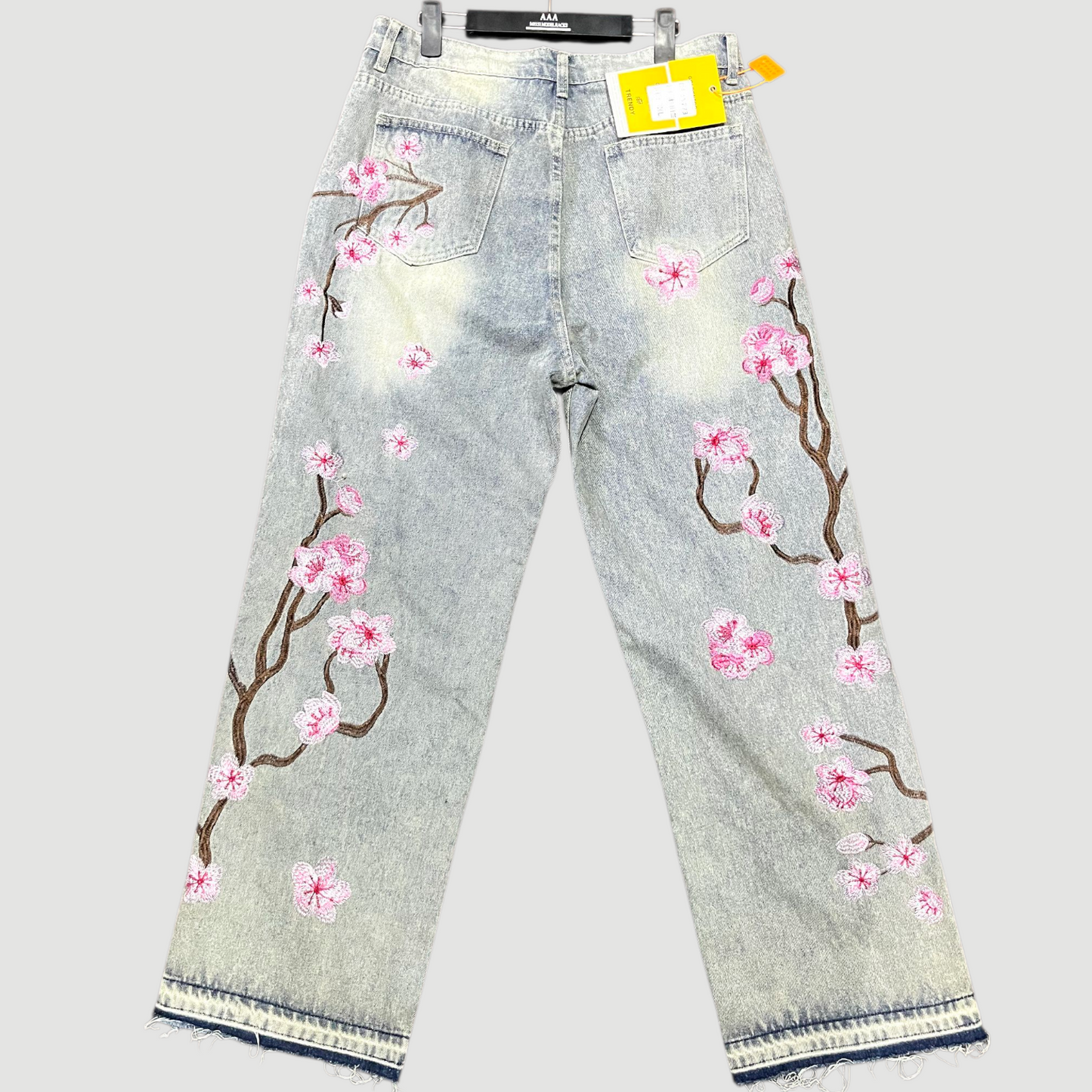 Pantalon Jean fleuri