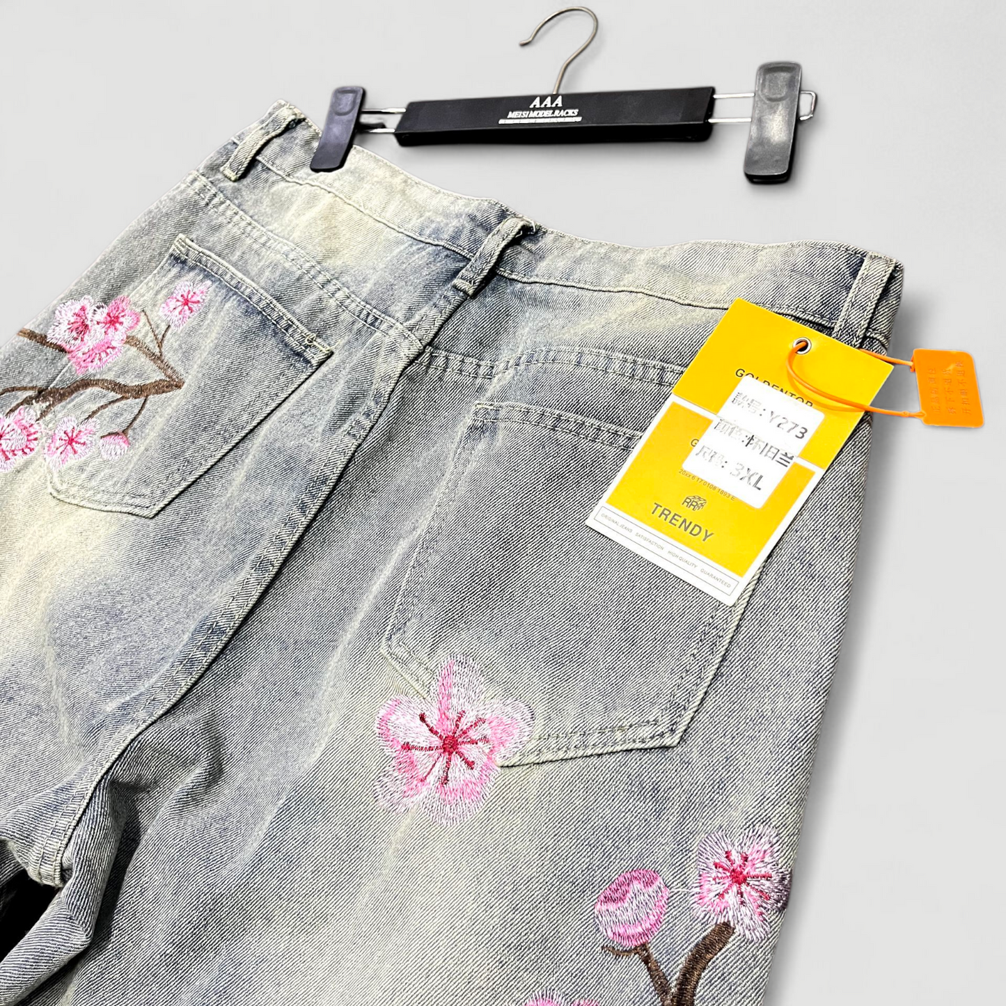 Pantalon Jean fleuri