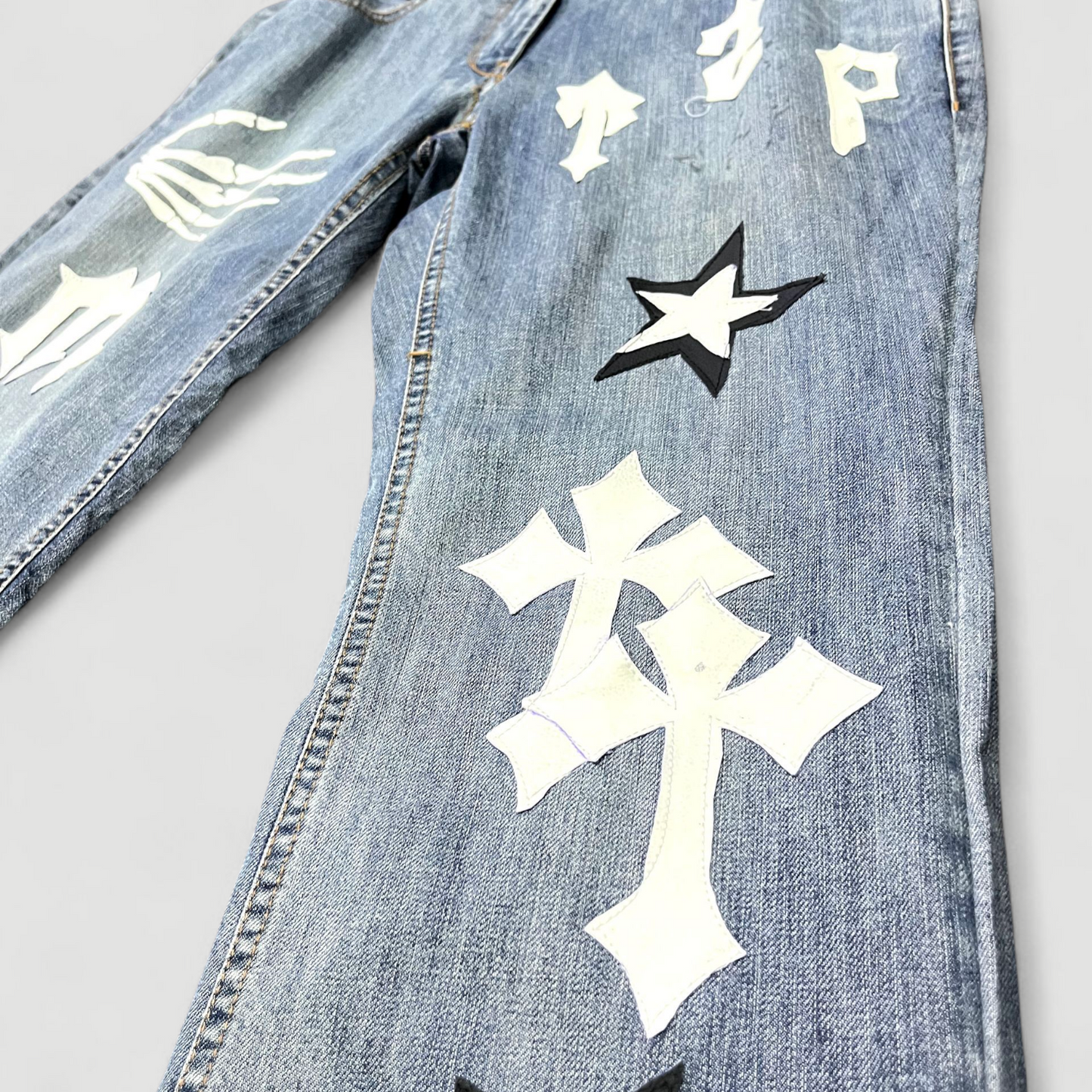 Pantalon Jean Chrome Hearts custom