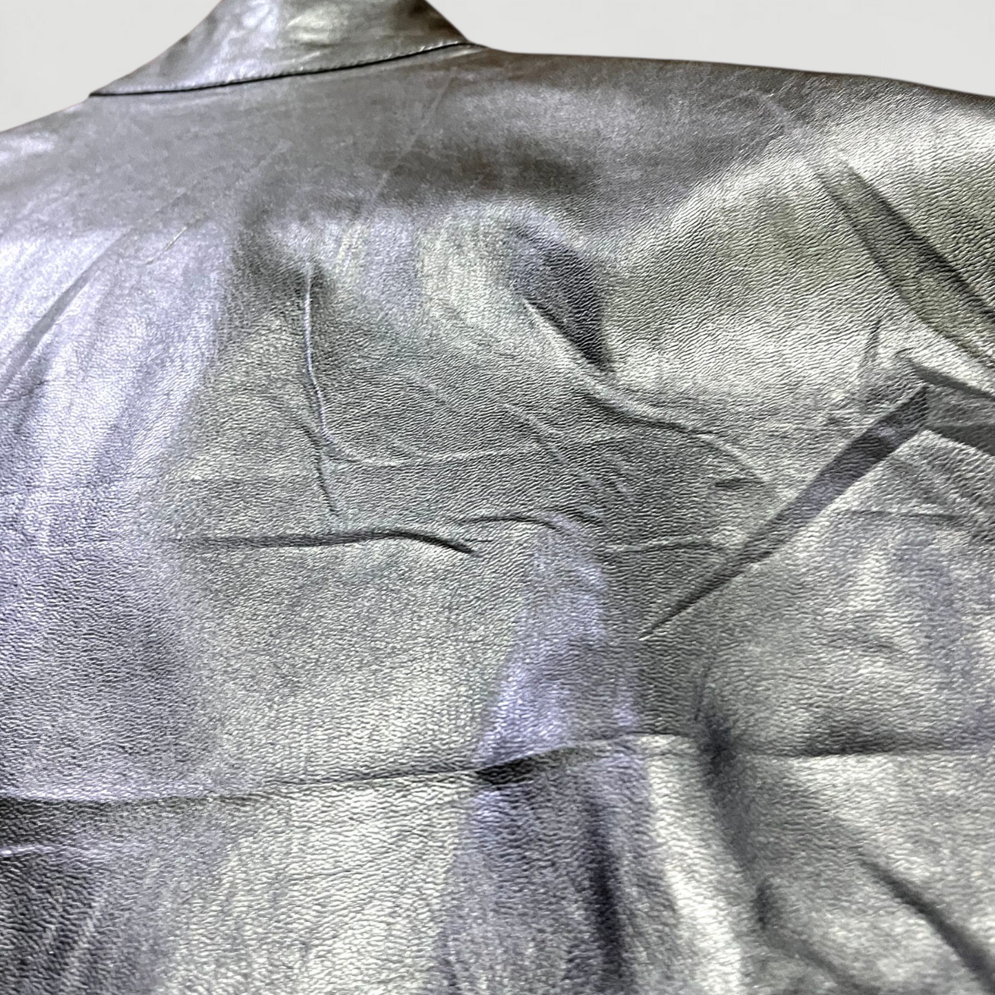 Veste en cuir sans manche