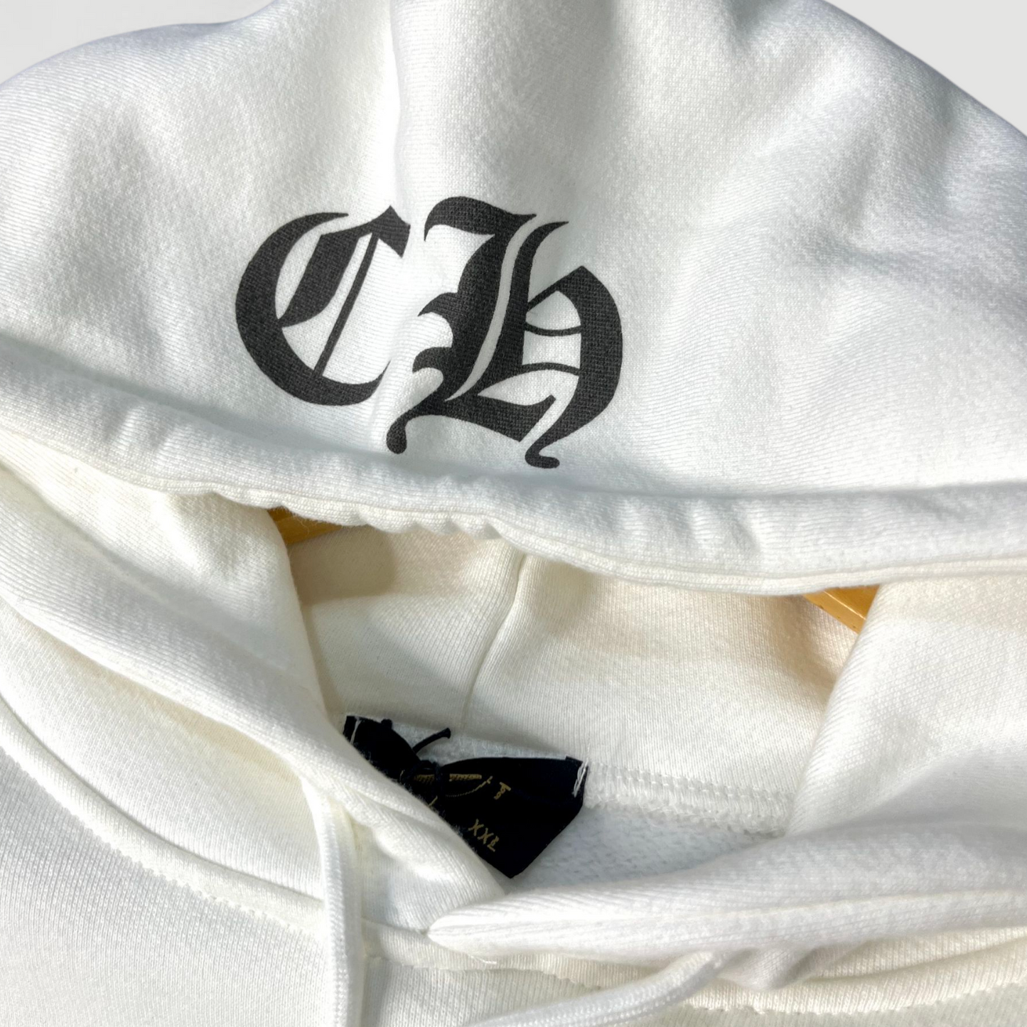 Pull à capuche blanc Chrome Hearts