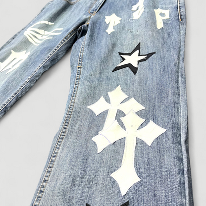 Pantalon Jean Chrome Hearts custom